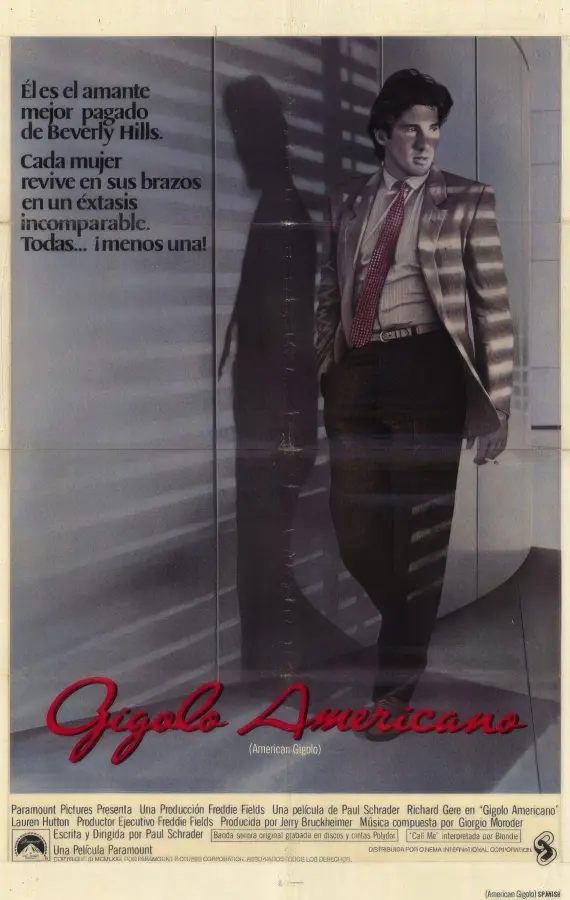 Cartel de 'American Gigoló' (1980)