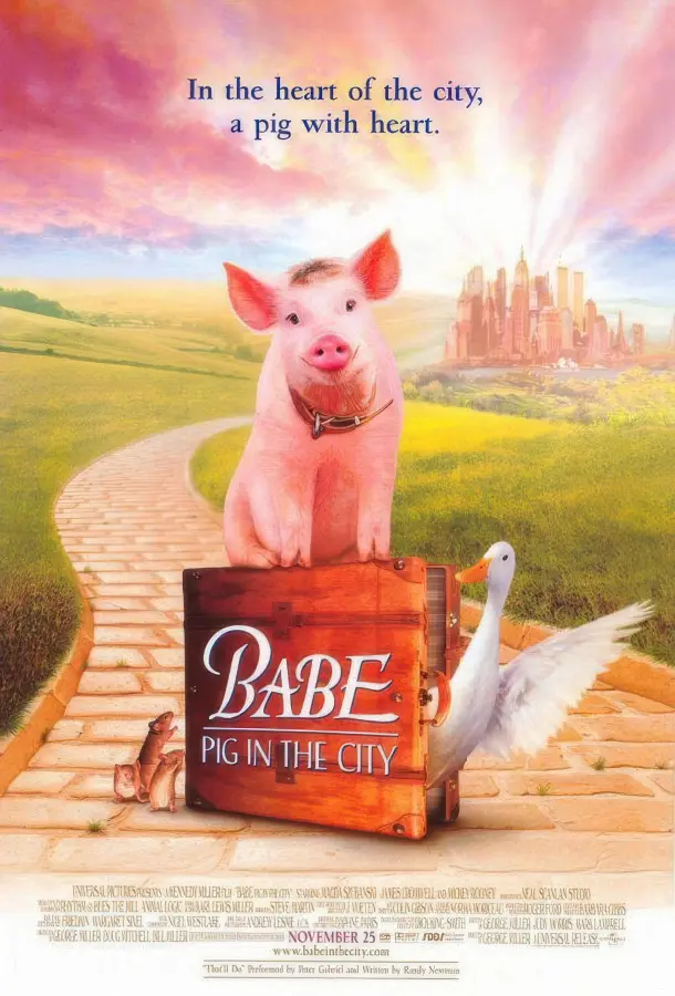 Cartel de 'Babe, el cerdito en la ciudad' (1999)