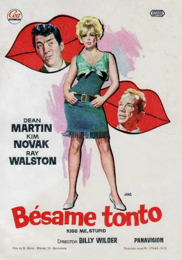 Cartel de 'Bésame, tonto' (1964)