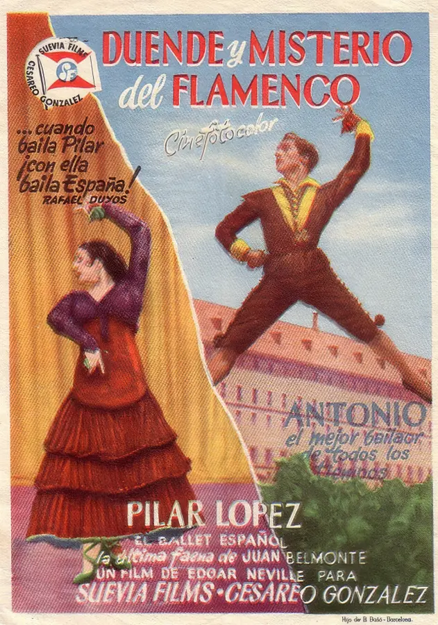 Cartel de 'Duende y misterio del flamenco' (1952)