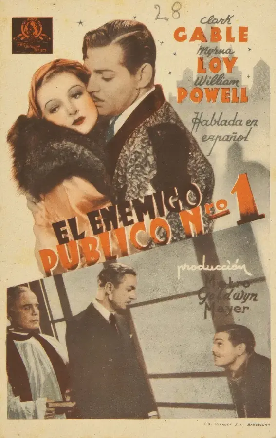 Cartel de 'El enemigo público número 1 (Sendas distintas)' (1934)