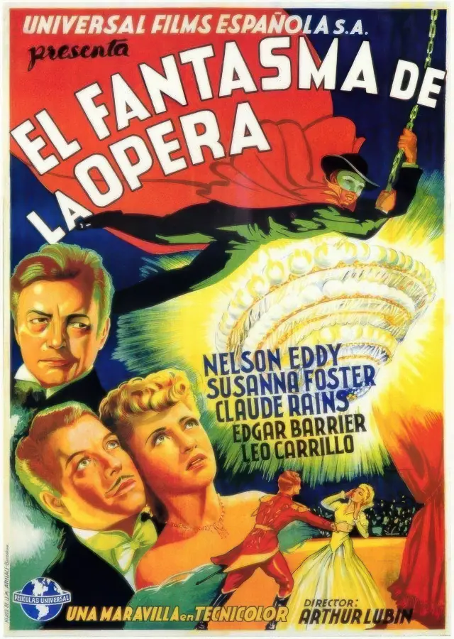 Cartel de 'El fantasma de la ópera' (1943)
