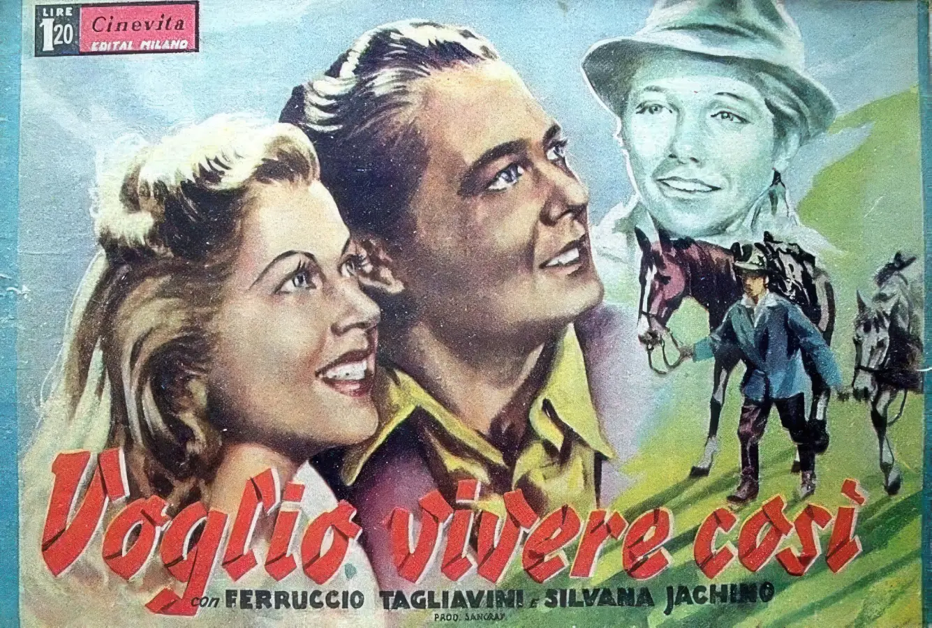 Cartel de ¡Yo quiero vivir así! (Voglio vivere così) (1942)