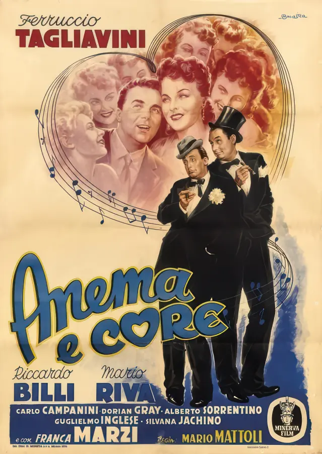 Cartel de 'Anema e core' (1951)