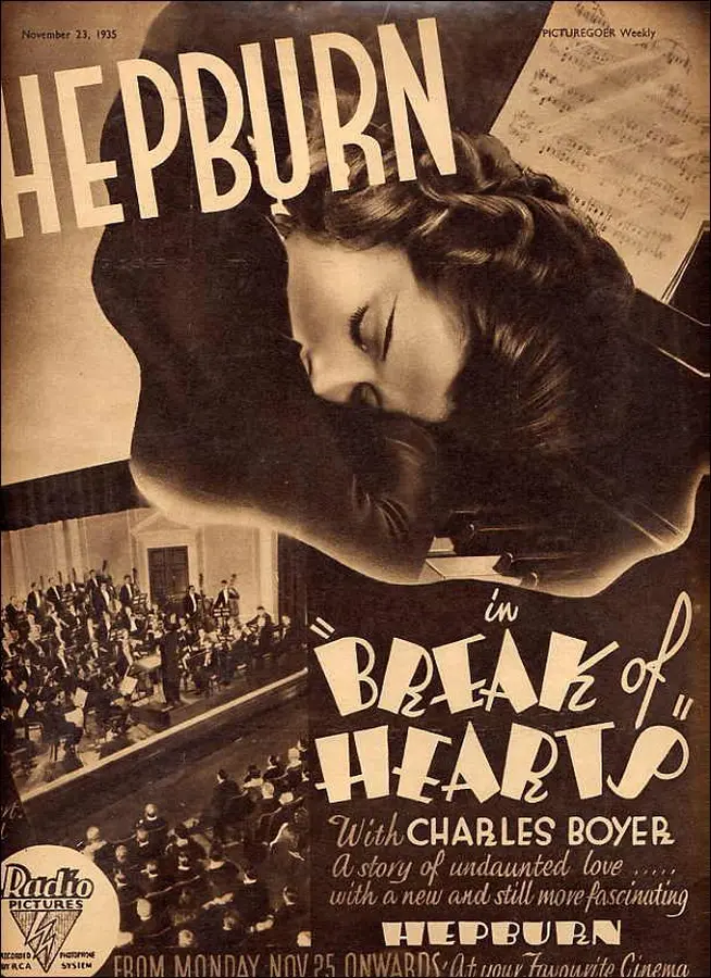 Cartel de 'Corazones rotos' (1935)